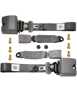 2Pcs 3‑Point Retractable Gray Buckle Seat Belt For Ford Explorer