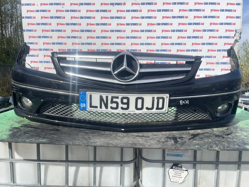 MERCEDES CLC CLASS COUPE 3DR CLC160 CL203 2009 BLACK 197 FRONT BUMPER MARKS