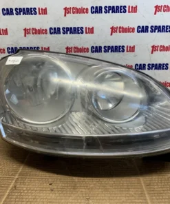 VOLKSWAGEN JETTA MK5 A5 2007 DRIVER SIDE CHROME INSERT HALOGEN HEAD LIGHT LAMP