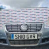 VOLKSWAGEN PASSAT ESTATE 5DR HIGHLINE PLUS TDI M 2010 GREY FRONT BUMPER MARKS